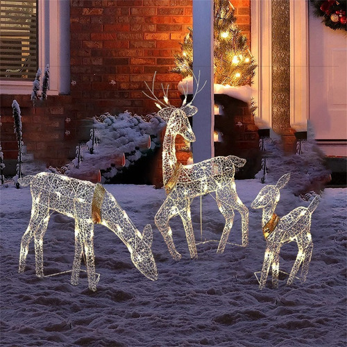 * Decoração De Natal Art Elk Veado Decoração Jardim - Imagem 2