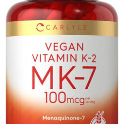 Carlyle Vitamina K2 Mk7 100mcg | 200 Cápsulas Veganas | Supl
