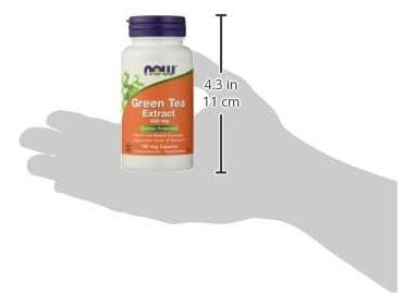 Now Foods Extrato De Chá Verde 400mg 60% Cápsulas, 100 Ct - Imagem 3