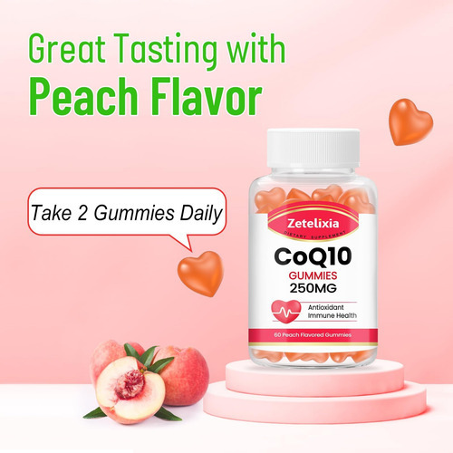 Zetelixia Coq10 Gummies, 5x Melhor Absorção Coenzima Q10 Par - Imagem 7