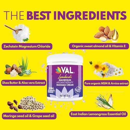 Val Creme De Magnésio Pure Zechstein Com Msm E Óleos Orgânic - Imagem 5