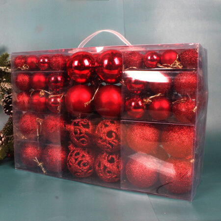 Conjunto De Bolas De Natal De Cor Sólida/fosco/glitter, 100 - Imagem 4