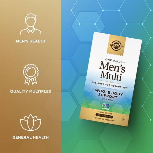 Solgar One Daily Mens Suplemento Multivitamínico De Suporte - Imagem 3