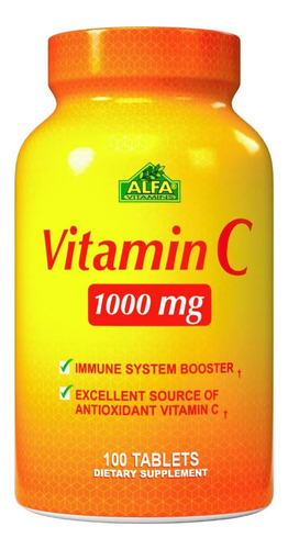 Alfa Vitamins Vitamina C Com Rose Hips Com 1000 Mg De Vitami