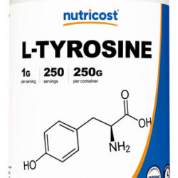 Suplemento Nutricost L-tirosina Em Pó 250g - 1000mg/porção