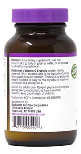 Cristais De Vitamina C Da Bluebonnet Nutrition, Para Saúde I - Imagem 8