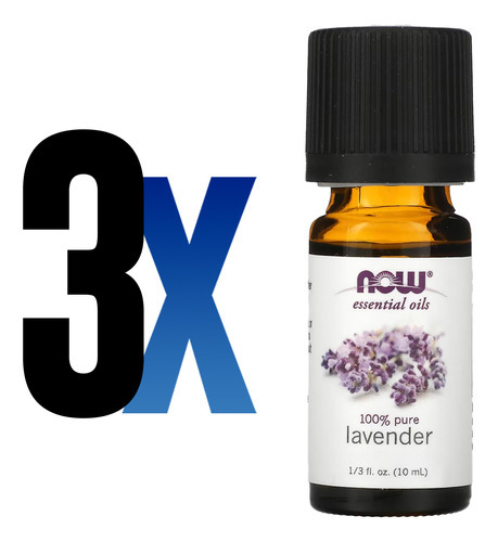 Óleo De Lavanda Now Foods 10ml 100% Puro Importado 3un - Imagem 2
