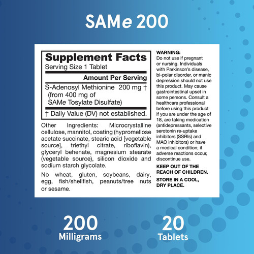 Jarrow Formulas Same 200 Mg, Apoia A Saúde Das Articulações, - Imagem 6