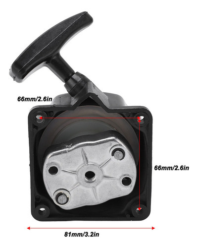 Conjunto Trimmer Pull Start Starter Recoil Para 33cc 36cc - Imagem 6