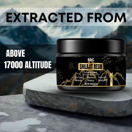 Resina Boic Pure Black Himalaya Shilajit Beneficia Energia E - Imagem 4