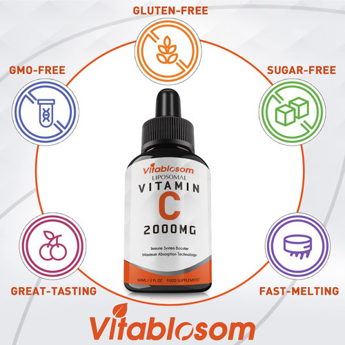 Suplemento Vitablosom Lipossomal Vitamin C 2000mg 60ml - Imagem 4