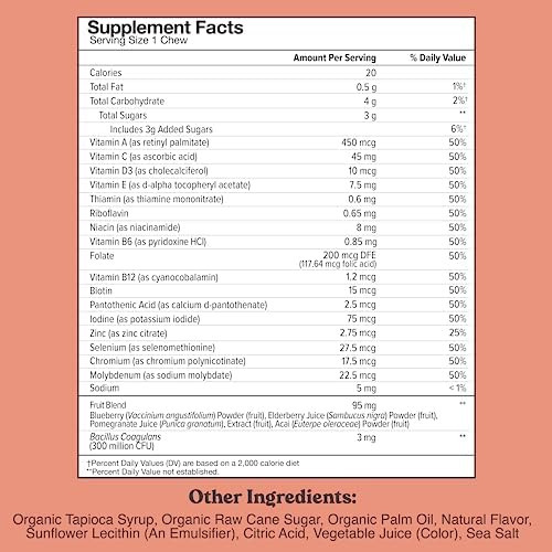 Multivitamínico Infantil Chewsy, Deliciosos Mastigáveis ??di - Imagem 2