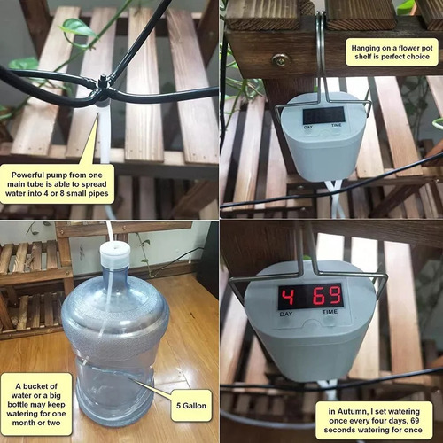 Dispositivo Irrigação Automática Temporizador Bomba 8 Cabeça - Imagem 4