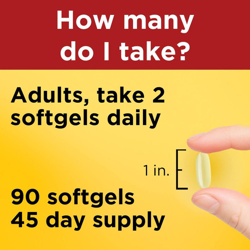 Nature Made Fish Oil 1000 Mg Softgels, Suplementos De Óleo D - Imagem 4