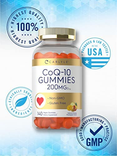 Gomas Carlyle Coq10 200 Mg | 140 Contagem | Sabor Manga Nat - Imagem 5