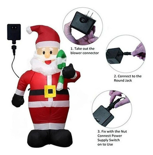 Papai Noel Inflável Com Sugar House - Imagem 6