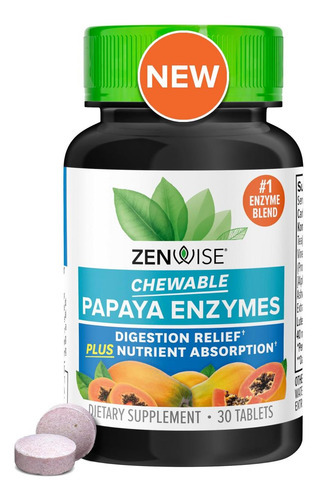 Zenwise Health Enzimas Digestivas De Mamão Com Bromelaína Pa