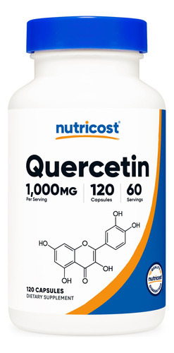 Suplemento Nutricost Quercetina 1000mg 120 Cápsulas
