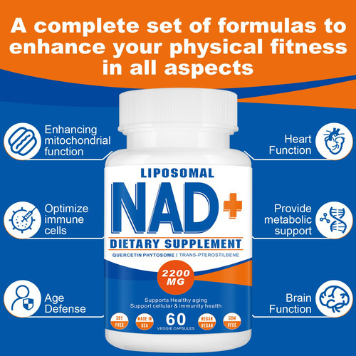 Suplemento Spliferkou Lipossomal Nad+ 2200mg 60 Cápsulas - Imagem 4