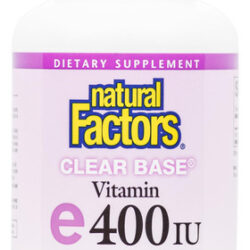 Vitamina E Natural Factors 400ui 60 Cápsulas