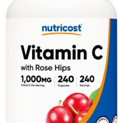 Vitamina C Nutricost Com Roseira Brava 1025 Mg 240 Cápsulas