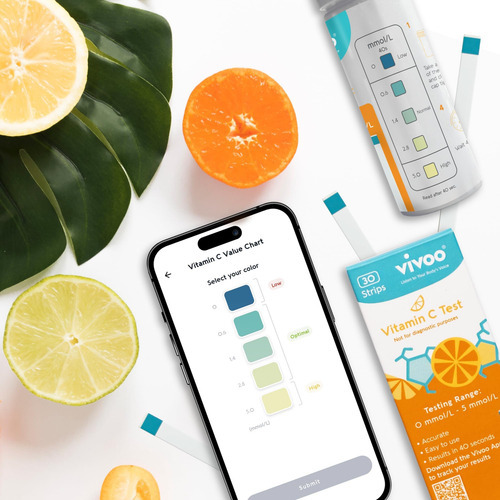 Vivoo Test Strip - Acompanhe Seu Status De Vitamina C Em Cas - Imagem 7