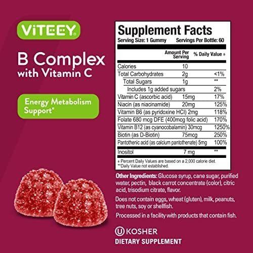 Vitamina B Viteey/ 60 Gomitas - Imagem 4