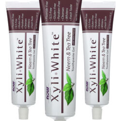 Creme Dental Now Foods Xyliwhite Neem E Tea Tree, 6,4oz 3un