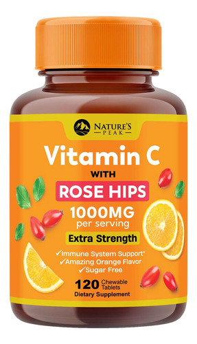 Vitamina C De Força Extra 1000 Mg - Vita C Mastigável Para S