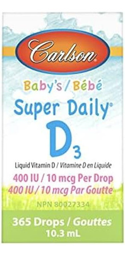 Carlson - Babys Super Daily D3, Gotas De Vitamina D Para Beb - Imagem 3