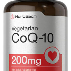Cápsulas De Coq10 | 200mg | 60 Contagens | Vegetariano, Não