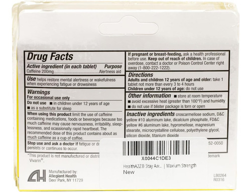 Healtha2z® Fique Acordado | 200 Mg De Cafeína | Auxílio De A - Imagem 3