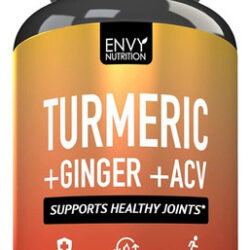 Envy Nutrition Cápsulas De Suplemento De Cúrcuma E Gengibre