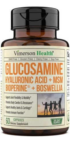 Sulfato De Glucosamina Vimerson Health Com Ácido Hialurônic