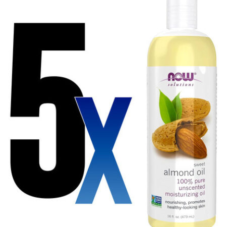 Óleo De Amendoa 473ml Now Foods Almond Oil Puro 5un - Imagem 2