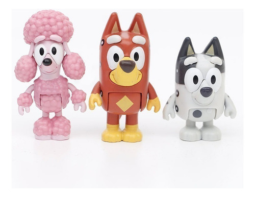 // S 12 Peças De Presente De Brinquedo Modelo Bluey Para - Imagem 8