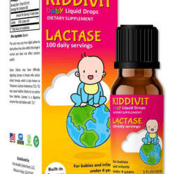 Kiddivit Baby Lactase Liquid Drops 1000 Unidades - 100 Porçõ