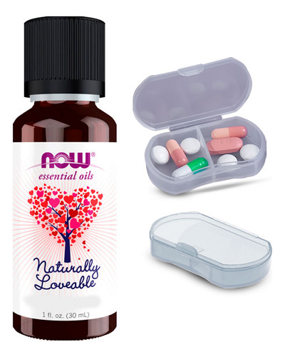 Now Foods Mistura Óleo Naturally Loveable + Porta Cápsulas