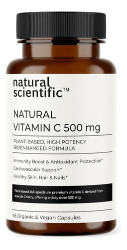 Suplemento Científico Natural De Vitamina C 500 Mg Para Supo