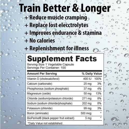 Pílula Eletrolítica De Vitaminas De Hora - 100 Comprimidos - - Imagem 5
