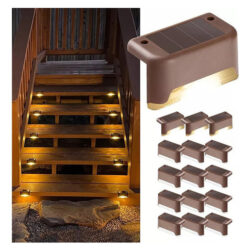 16pcs Luz Solar Para Deck Luzes Solares Para Degraus Quentes