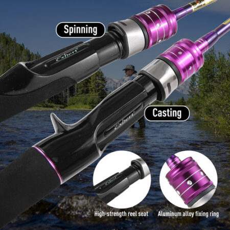 Vara De Pesca Giratória Leve De Fundição De Fibra De Carbono - Imagem 8