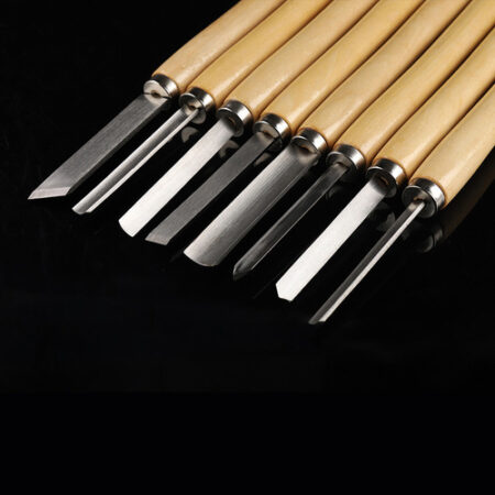 H 8pcs/set Madeira Torno Cinzel Set Ferramentas De - Imagem 8