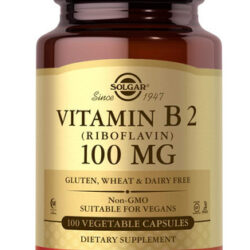 Vitamina B2 Solgar/ 100 Mg/100 Cápsulas