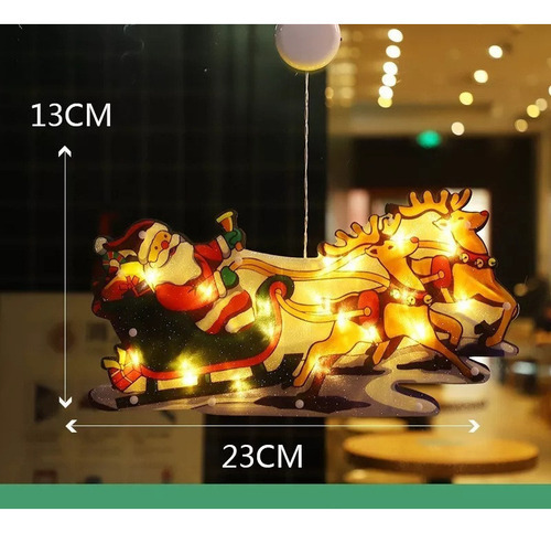 Ventosas De Luz De Natal Com Lâmpada Led Para Decoração De N - Imagem 5