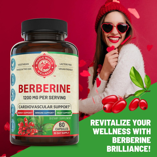 Suplemento De Berberina - Berberina Premium 1200mg Por Porçã - Imagem 2
