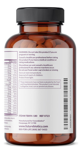 Futurebiotics Multivitamínico Para Mulheres Com Mais De 50 A - Imagem 5