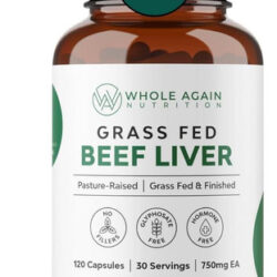 Cápsulas De Fígado Bovino Alimentado Com Capim - 100% Criado