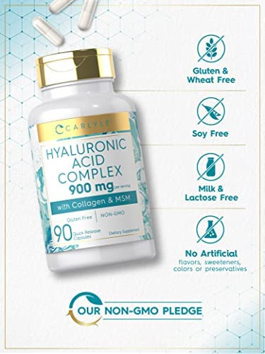 Colágeno Carlyle Com Ácido Hialurônico 900mg | 90 Cápsulas - Imagem 4