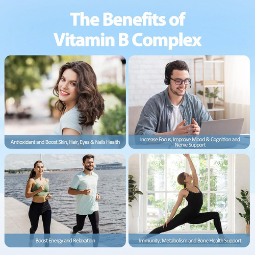 Complexo De Vitamina B Plus 13 Em 1 Com Vitamina B1, B2, B3 - Imagem 6